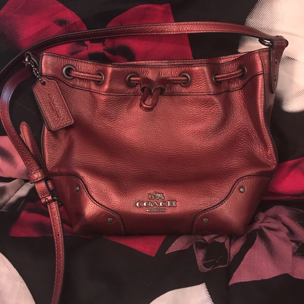 COACH Burgundy Purse